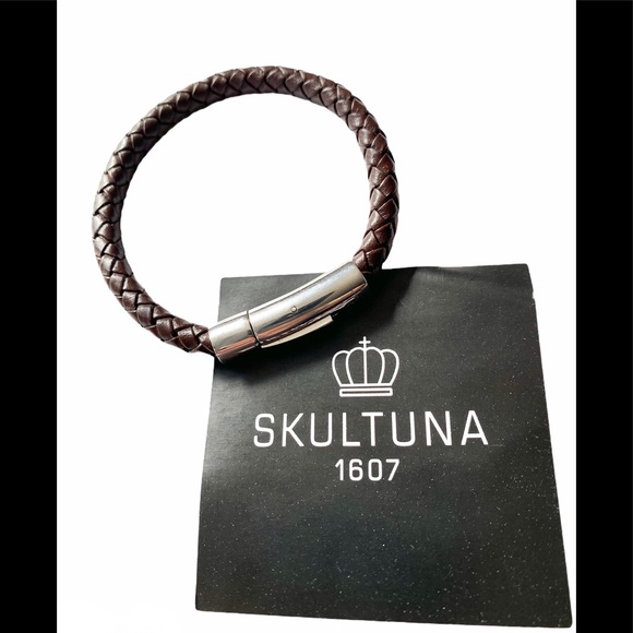 Skultuna Stealth Wide Leather Bracelet- Unisex - Picture 1 of 4